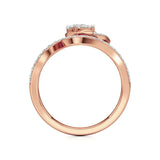 Mode | Round & Pear Lab-Grown Diamond Ring - Nivara