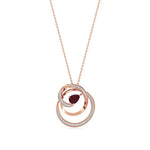 Mode | Pear-Cut Ruby & Round Diamonds Spiral Pendant - Nivara