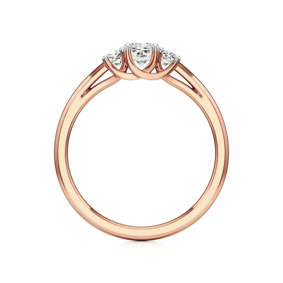 Aria | Lab-Grown Diamond Three-Stone Ring - Nivara