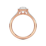 Mira | Emerald Cut Solitaire with Halo - Nivara