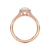 Mira | Emerald Cut Solitaire with Halo - Nivara