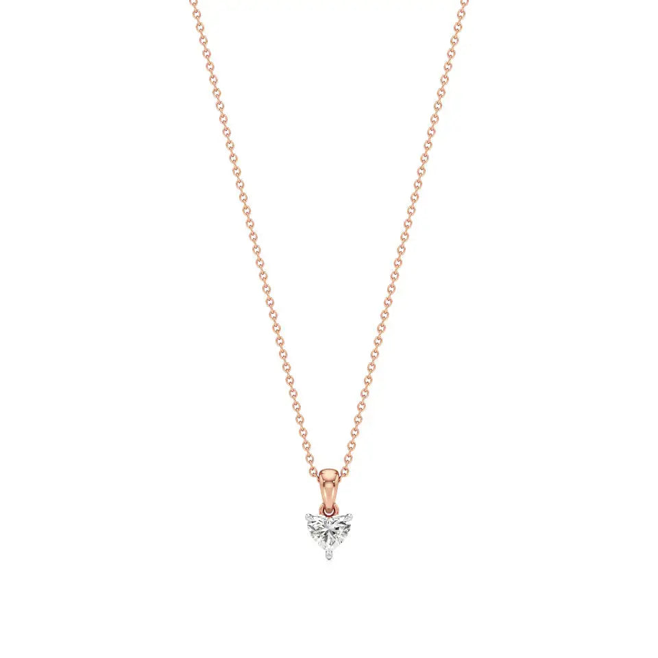 Sneh | Heart-Cut Solitaire Lab Grown Diamond Pendant - Nivara