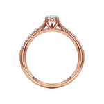 Amara | Round & Pear Lab-Grown Diamond Ring - Nivara