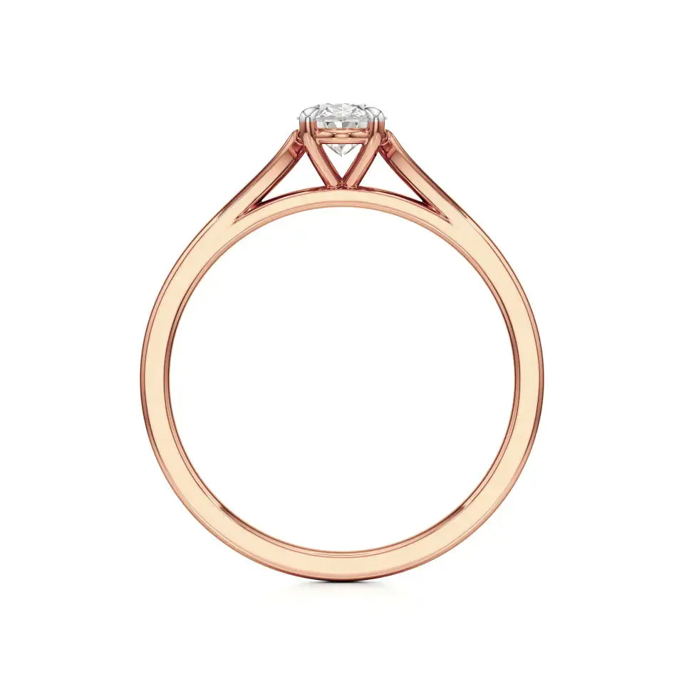 Amora | Oval & Radiant Lab-Grown Diamond Solitaire Ring - Nivara