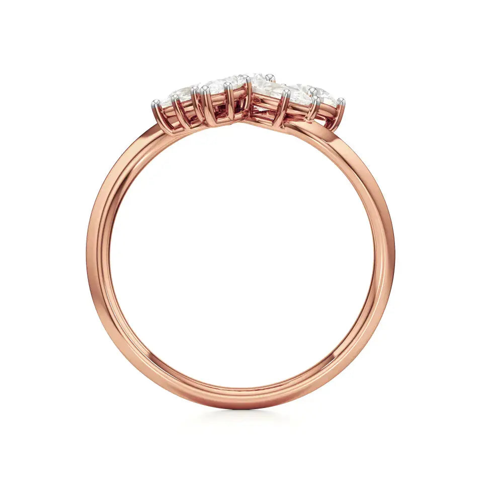 Flora | Pear Diamonds in Flora Design - Nivara