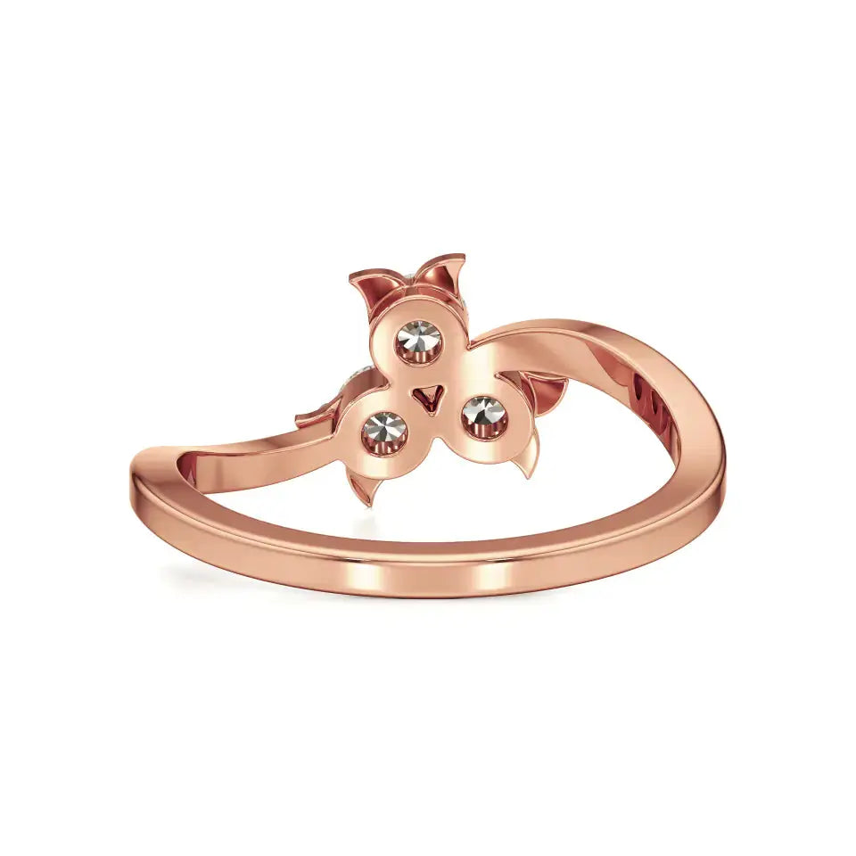 Flora | Lab-Grown Diamond Three-Stone Ring - Nivara