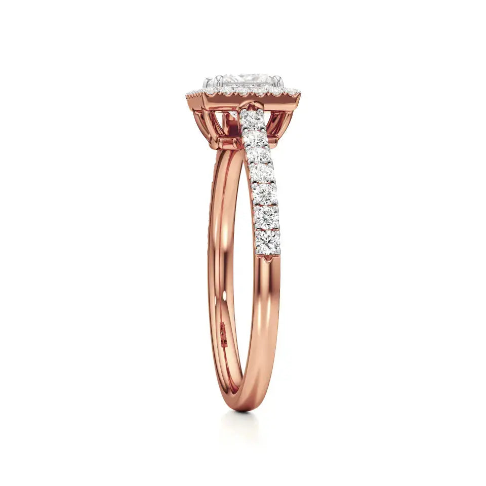 Mira | Round & Princess Lab-Grown Diamond Halo Ring - Nivara