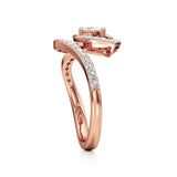 Mode | Round & Pear Lab-Grown Diamond Ring - Nivara