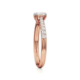 Amara | Round & Cushion Lab-Grown Diamond Ring - Nivara