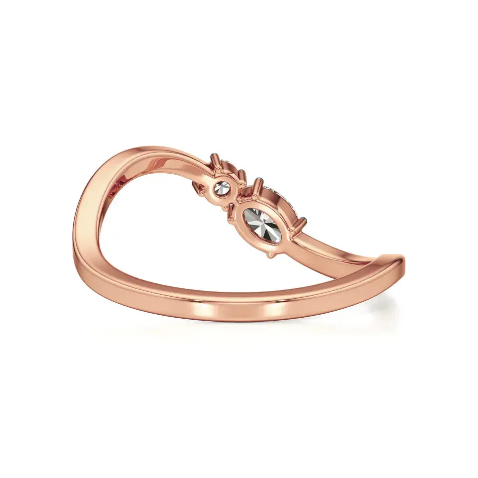 Mode | Oval & Round Lab-Grown Diamond Ring - Nivara