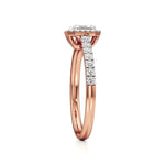 Amara | Asscher-cut Lab-Grown Diamond Halo Ring - Nivara