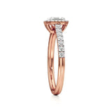 Amara | Asscher-cut Lab-Grown Diamond Halo Ring - Nivara