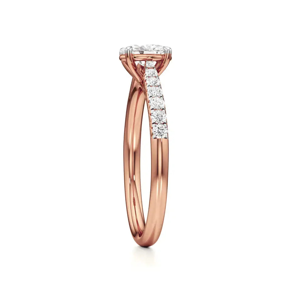 Amara | Round & Oval Lab-Grown Diamond Ring - Nivara