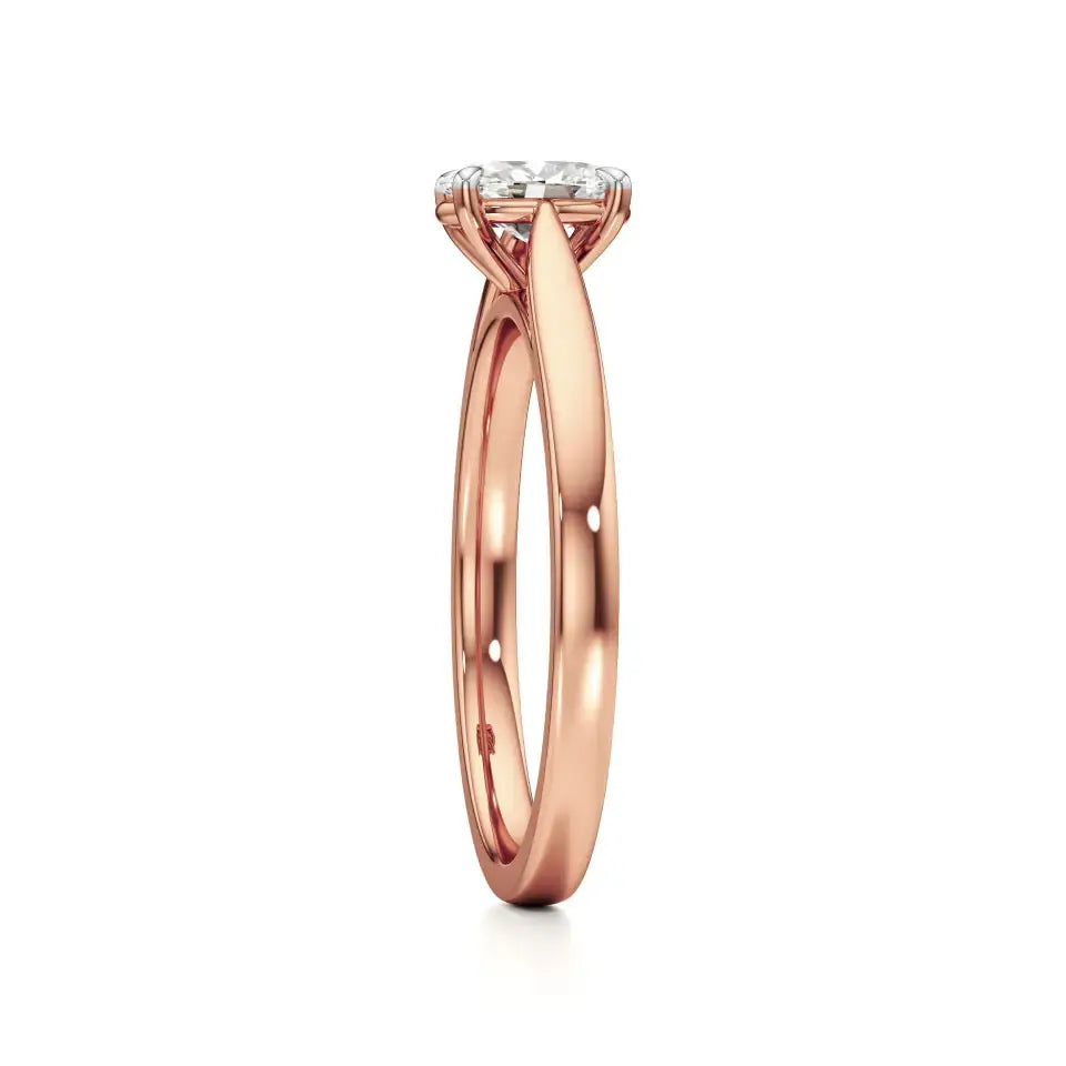 Amora | Oval & Radiant Lab-Grown Diamond Solitaire Ring - Nivara