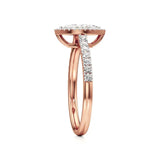 Mira | Round & Marquise Lab-Grown Diamond Halo Ring - Nivara