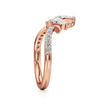 Flora | Round & Pear Lab-Grown Diamond Ring with Pav�� Accents - Nivara