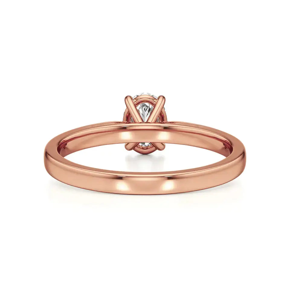 Amora | Oval & Radiant Lab-Grown Diamond Solitaire Ring - Nivara