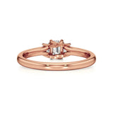 Aria | Emerald Lab-Grown Diamond Three-Stone Ring - Nivara