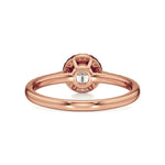 Mira | Round Lab-Grown Diamond Ring with Halo around it - Nivara