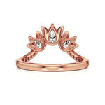 Flora | Round & Pear Lab-Grown Diamond Ring with Pav�� Accents - Nivara