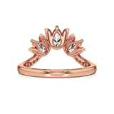 Flora | Round & Pear Lab-Grown Diamond Ring with Pav�� Accents - Nivara