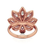Flora | Round & Pear Lab-Grown Diamond Ring - Nivara