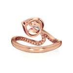 Mode | Round & Pear Lab-Grown Diamond Ring - Nivara