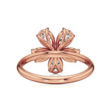 Flora | Pear Diamonds in Flora Design - Nivara