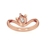 Flora | Round & Pear Lab-Grown Diamond Ring - Nivara