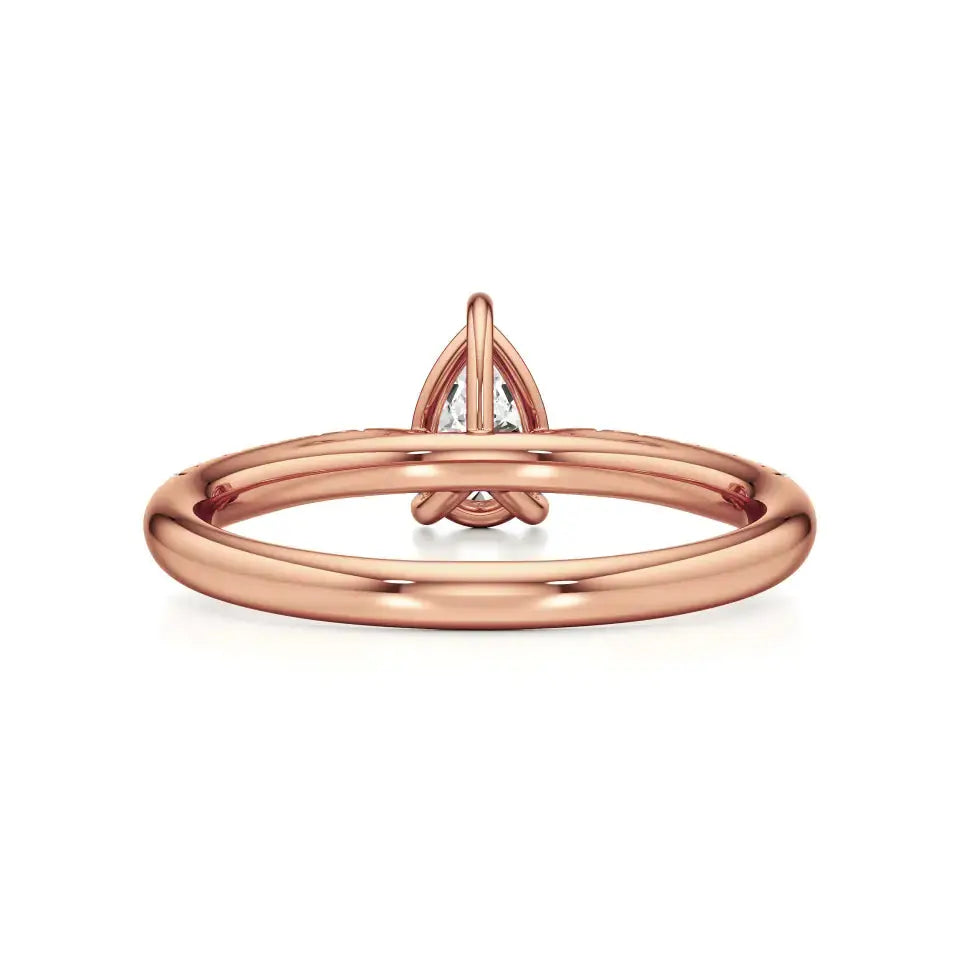 Amara | Round & Pear Lab-Grown Diamond Ring - Nivara