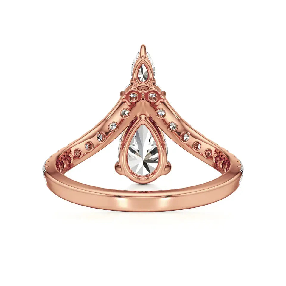 Amara | Pear Lab-Grown Diamond Solitaire Ring - Nivara