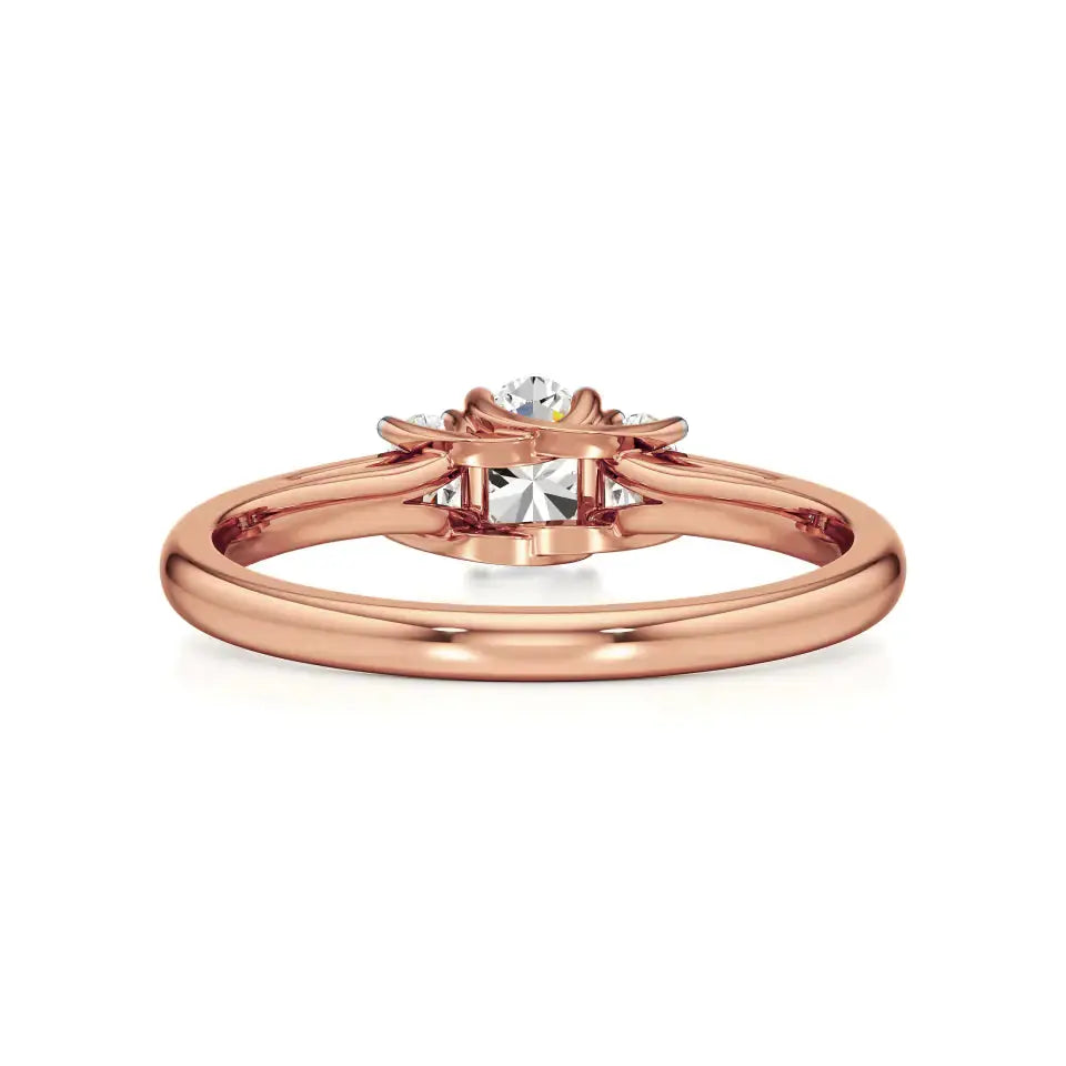 Aria | Oval Lab-Grown Diamond Three-Stone Ring - Nivara