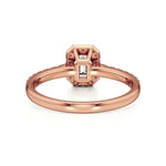 Mira | Emerald Lab-Grown Diamond Halo Ring - Nivara