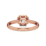 Amara | Asscher-cut Lab-Grown Diamond Halo Ring - Nivara