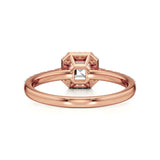 Amara | Asscher-cut Lab-Grown Diamond Halo Ring - Nivara