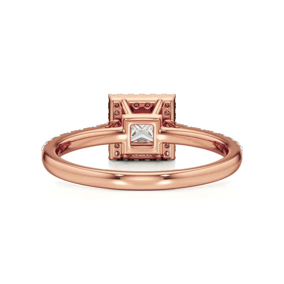 Mira | Round & Princess Lab-Grown Diamond Halo Ring - Nivara