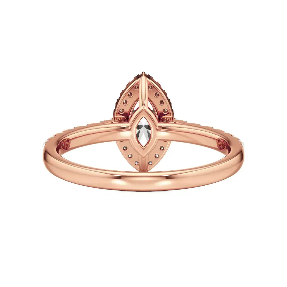 Mira | Round & Marquise Lab-Grown Diamond Halo Ring - Nivara