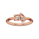 Toi et Moi | Pear & Cushion Lab-Grown Diamond Ring - Nivara
