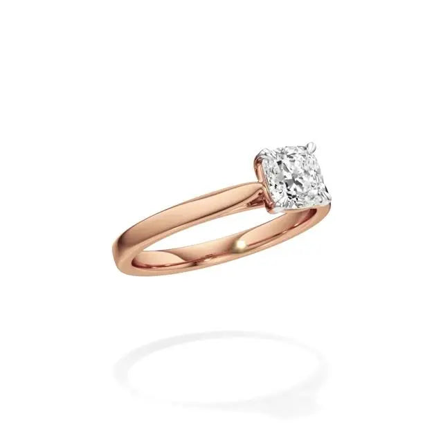 Amora | Cushion Lab-Grown Diamond Solitaire Ring - Nivara