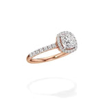 Mira | Cushion-cut Lab-Grown Diamond Halo Ring - Nivara