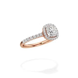 Mira | Cushion-cut Lab-Grown Diamond Halo Ring - Nivara