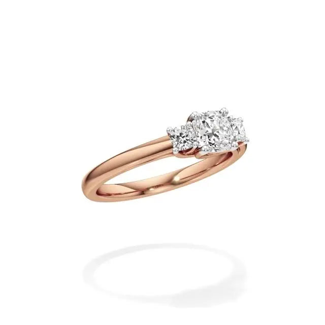 Aria | Lab-Grown Diamond Three-Stone Ring - Nivara