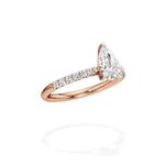 Amara | Round & Pear Lab-Grown Diamond Ring - Nivara