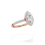 Mira | Round & Marquise Lab-Grown Diamond Halo Ring - Nivara