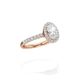 Mira | Round & Oval Lab-Grown Diamond Halo Ring - Nivara