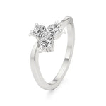 Flora | Lab-Grown Diamond Three-Stone Ring - Nivara