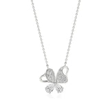 Vanya | Elegant Round Lab Grown Diamonds Butterfly Wings Pendant - Nivara