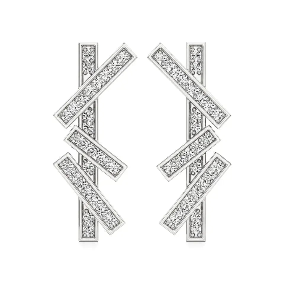 Mode | Round Lab-Grown Diamonds Clustered Studs - Nivara