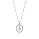 Sneh | Elegant Heart & Round Lab Grown Diamonds Pendant - Nivara