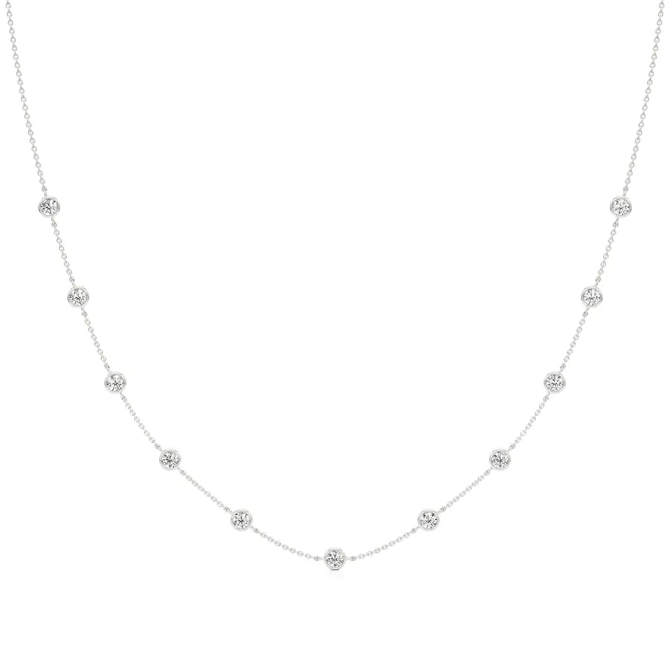 Sutra | Round Lab Grown Diamonds Bezel Setting Necklace